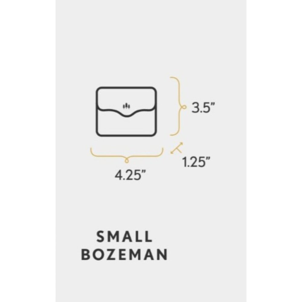 Portland Leather Small Bozeman Wallet Black Pebbled Brand New 4.25x3.5 - Picture 6 of 6